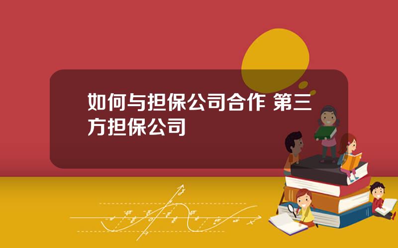如何与担保公司合作 第三方担保公司